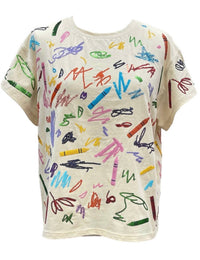 Queen Of Sparkles - Crayon Scribble Tee