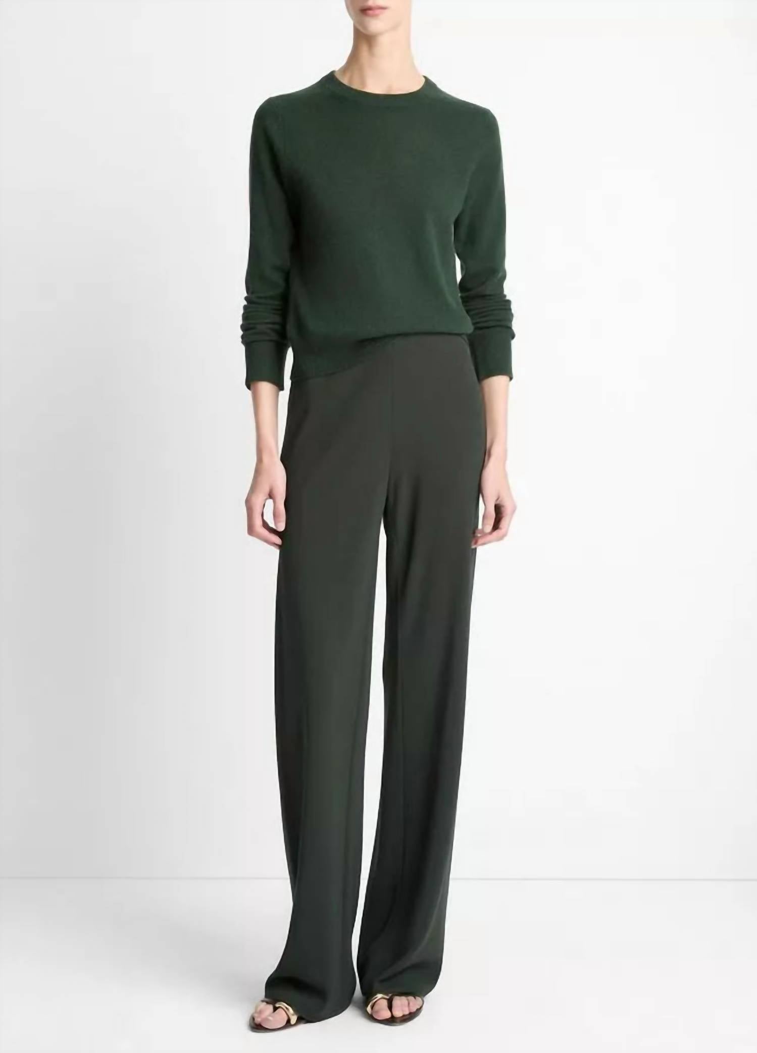 Vince - High Waist Crepe Bias Pant