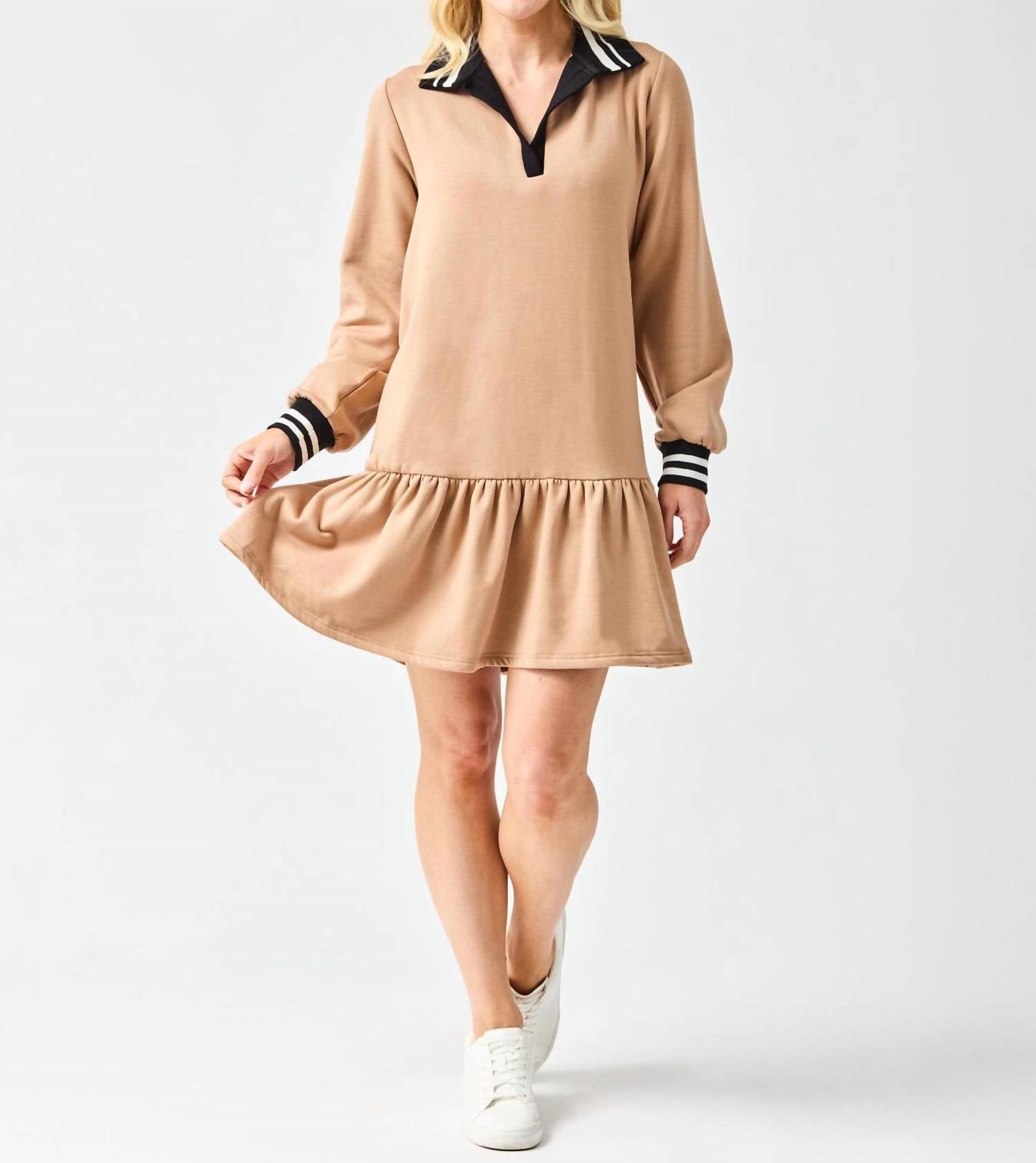 Mary Square - Allison Long Sleeve Mini Dress