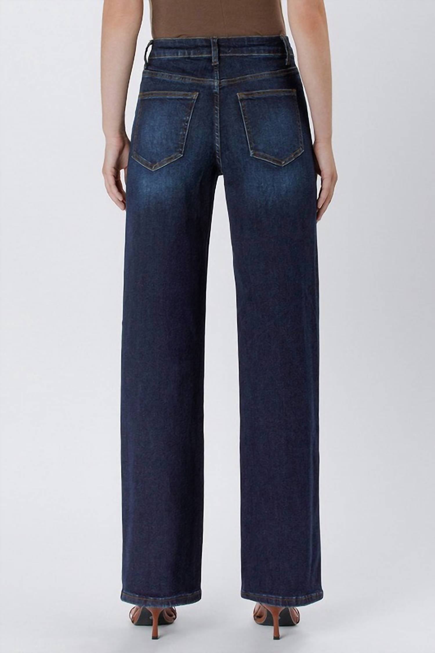 Vervet By Flying Monkey - 90's Super High Rise Wide Leg Denim Jeans