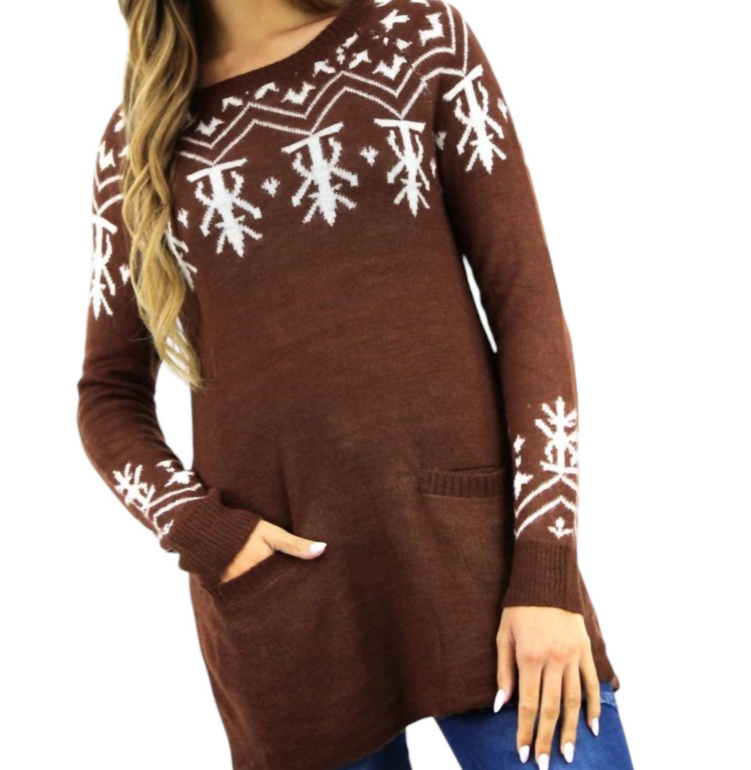 Corner 123 - Abstract Designed Christmas Sweater