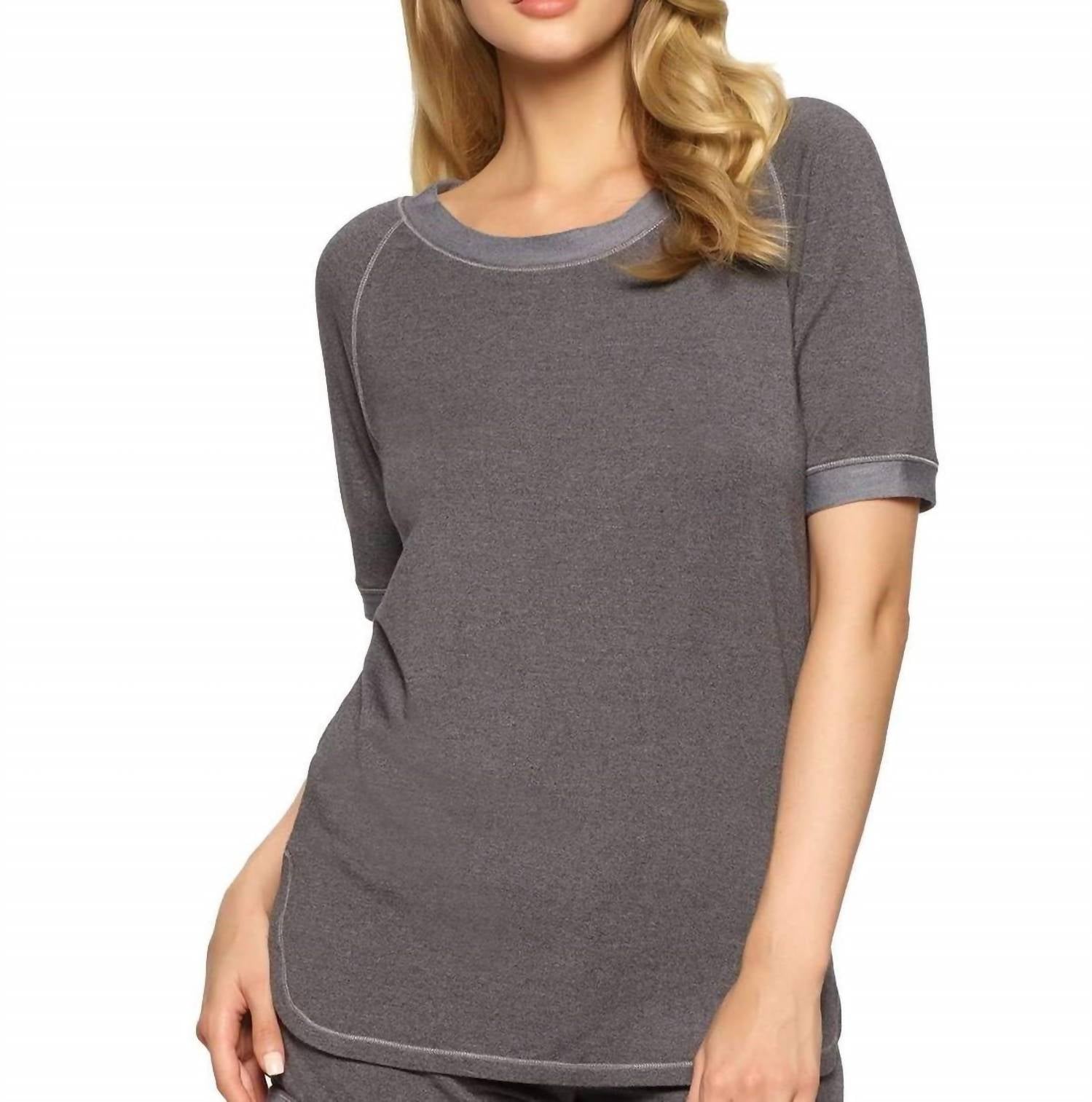 Felina - Jamie Loungewear Scoop Neck Raglan Sleeve Top
