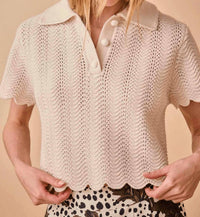 Hunter Bell - Nadine Short Sleeve Sweater