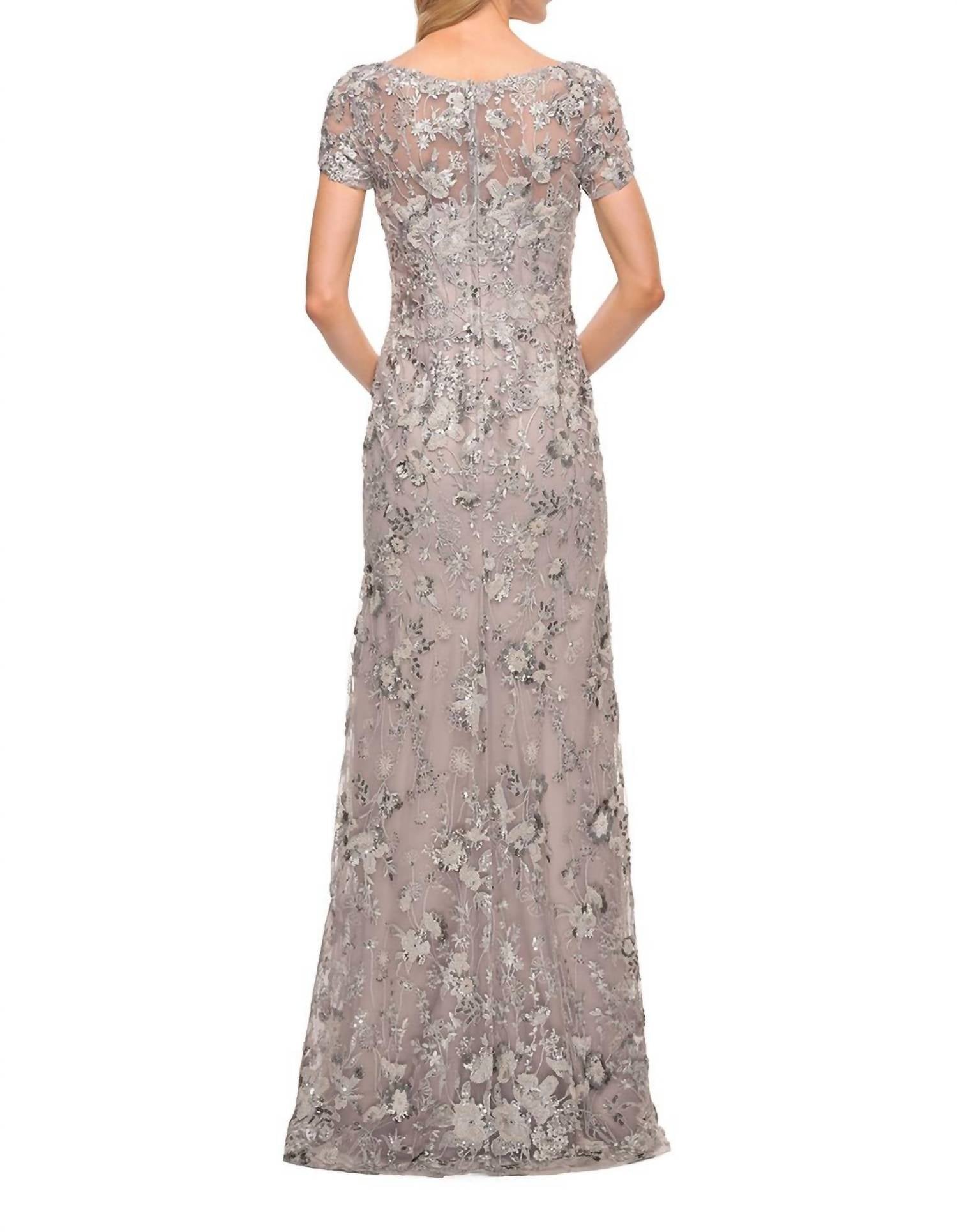 La Femme - Lace Evening Dress