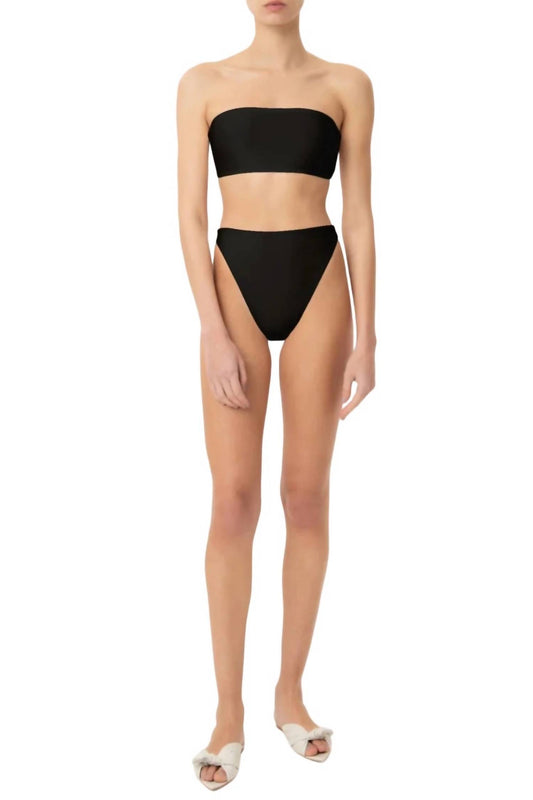 Adriana Degreas - Solid High-Leg Bandeau Bikini