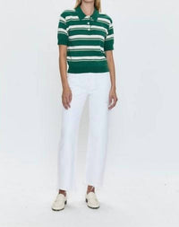 Pistola - Lexi Mid Rise Bowed Straight Jeans