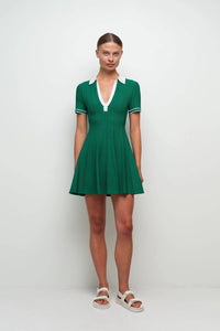 Simkhai - Page Knit Polo Mini Dress