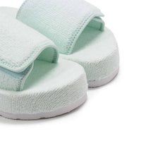 HUNTER Women's Original Terry Towelling Logo Slides in spearmint - women's shoe - view 8