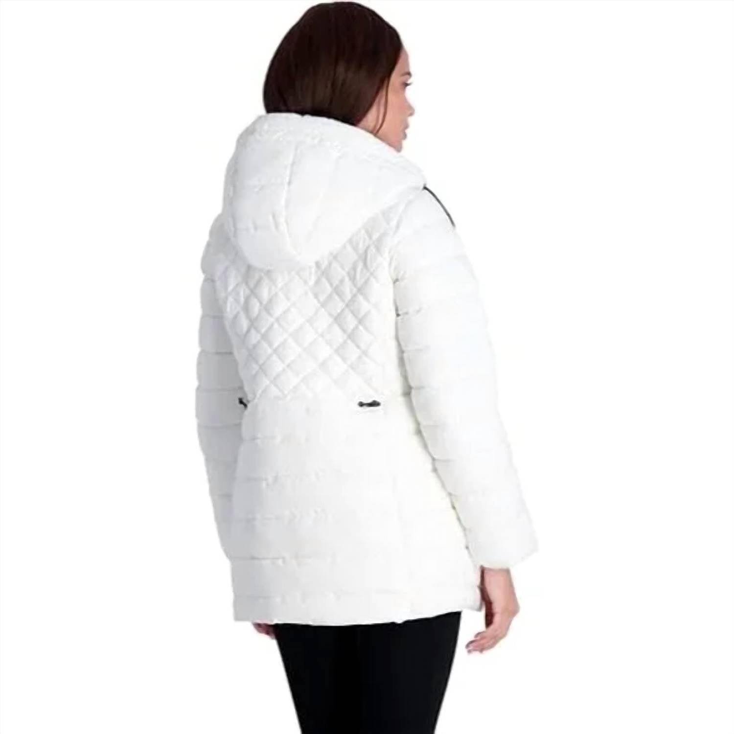 STEVE MADDEN Glacier Shield Winter Puffer Coat in white - women's jacket - view 5