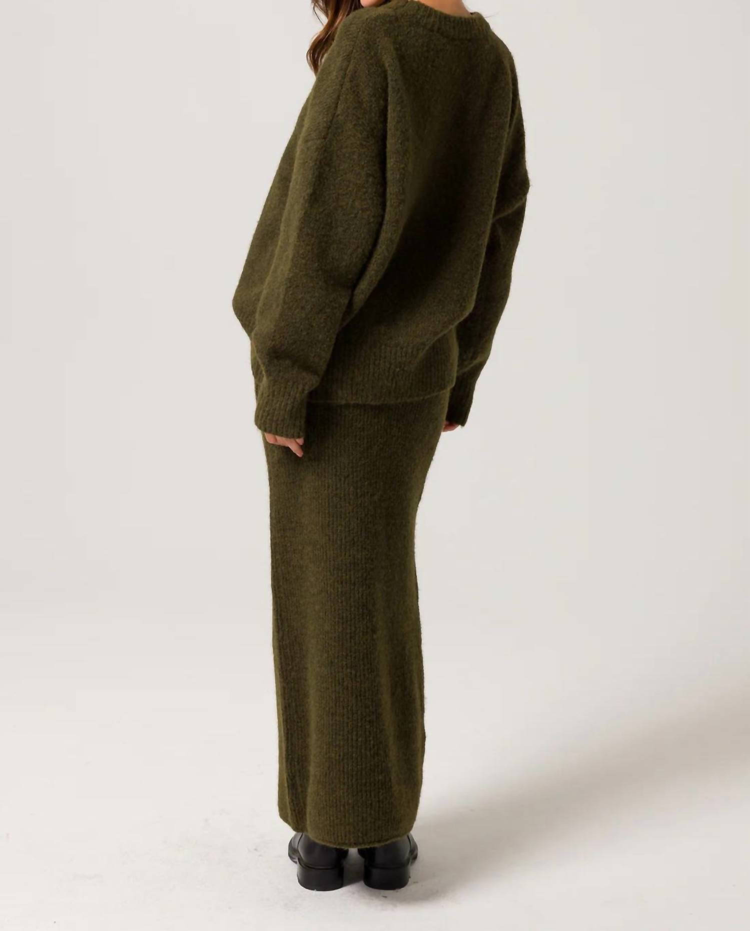 Line And Dot - Hart Sweater Maxi Skirt