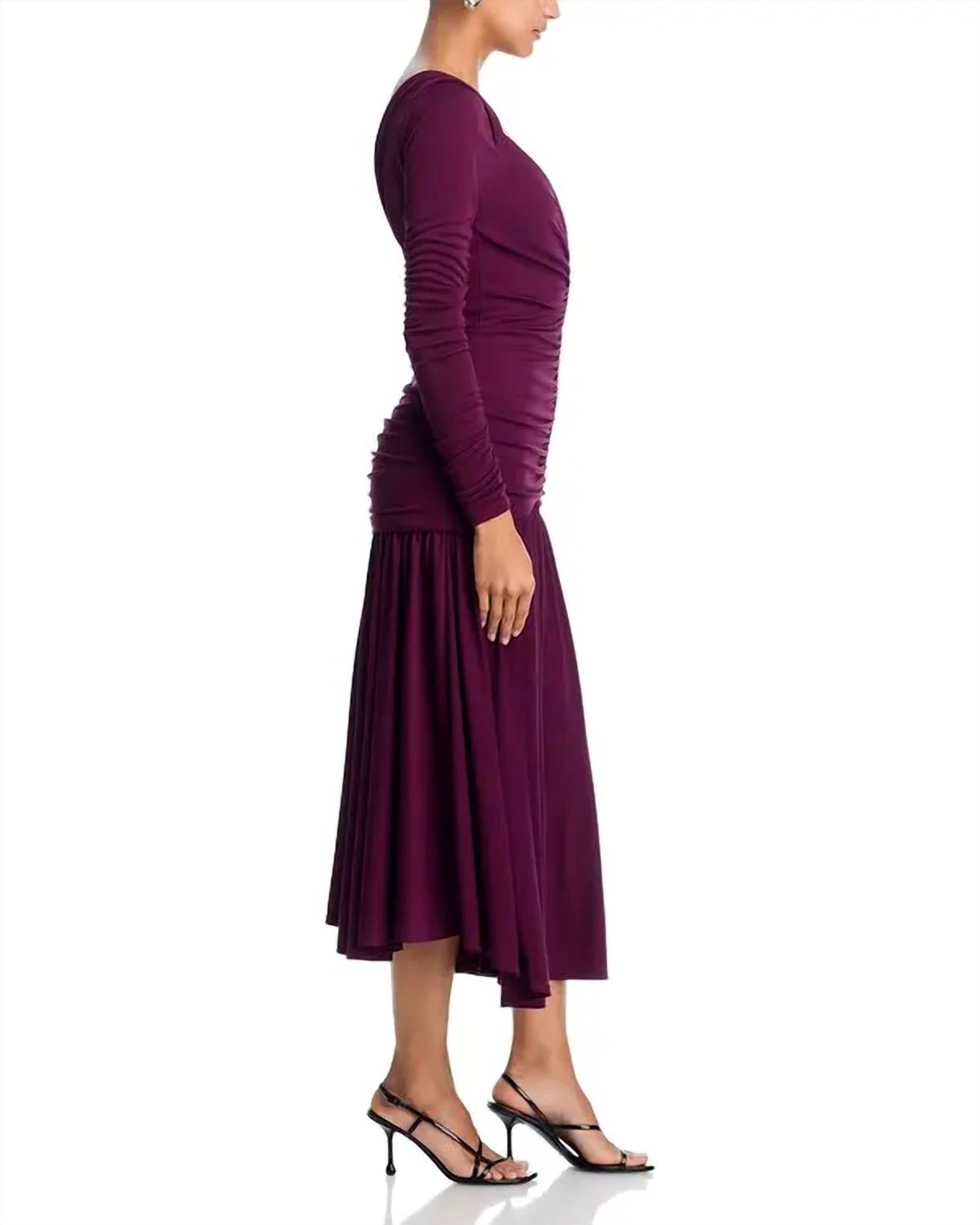 Cinq A Sept - Evedene Ruched Midi Dress