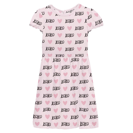 Kickee - Baby Girl's Flutter Sleeve Twirl Dress