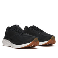 SAUCONY Women's Ride 18 Running Shoes in black gum 1 - women's shoe - detail view