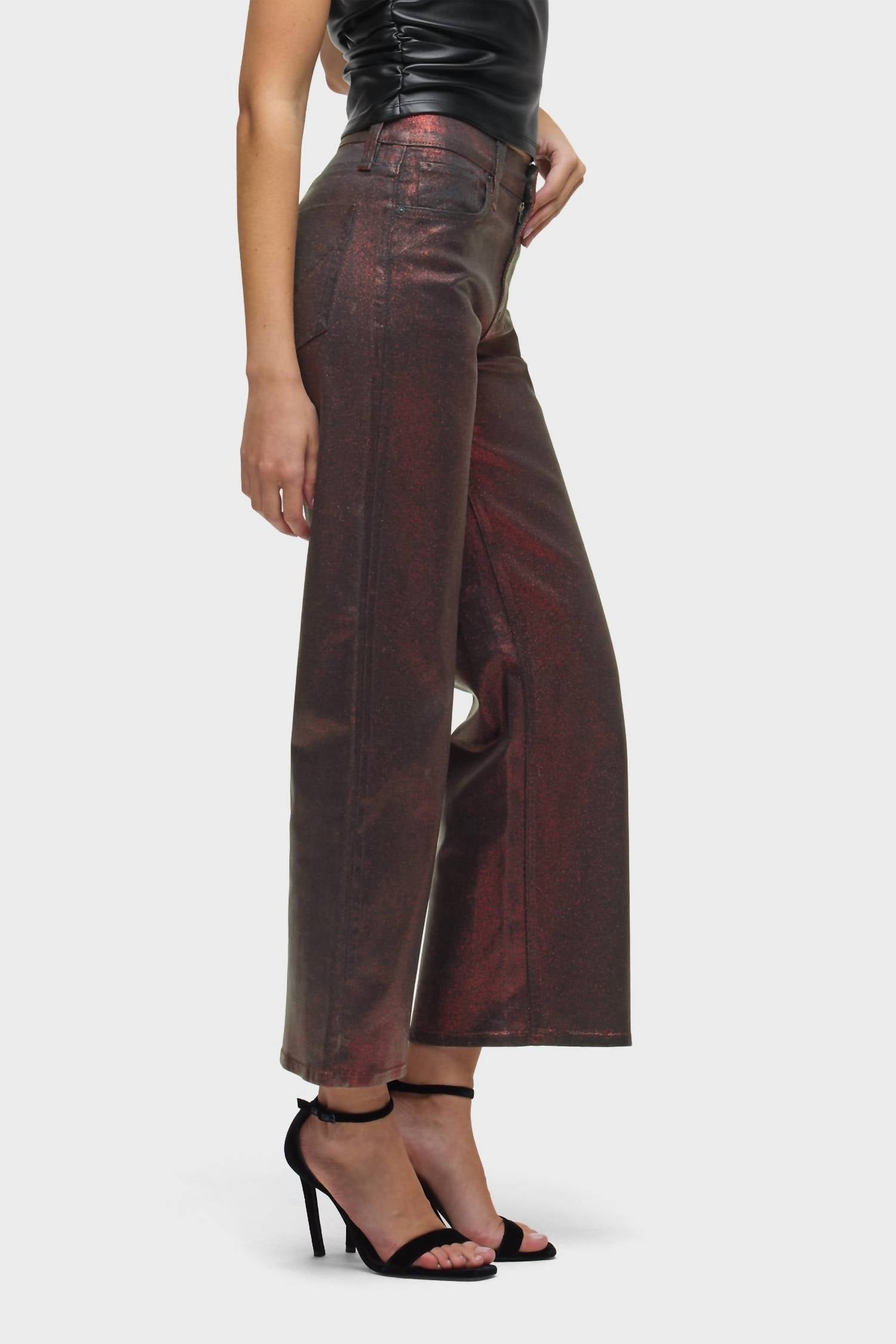 Hudson - Rosie High-rise Wide Leg Jeans