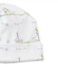 kissy kissy Kid's Preemie Noah's Print Footie & Hat in white - kids' item - view 4