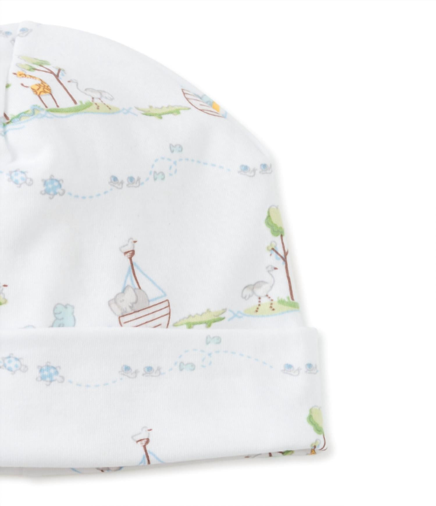 kissy kissy Kid's Preemie Noah's Print Footie & Hat in white - kids' item - view 4