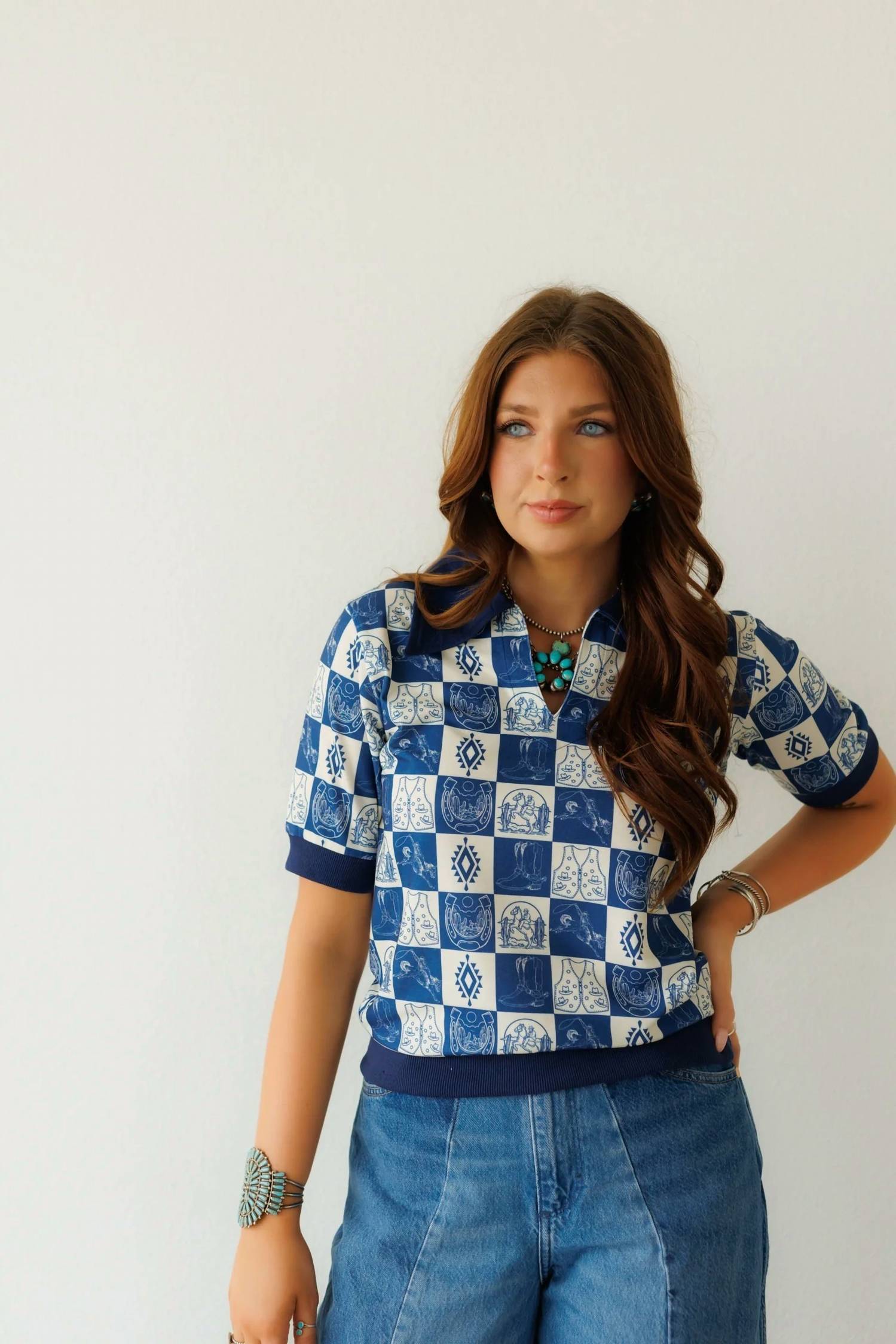 Howdy Hanny - Cambridge Check Top