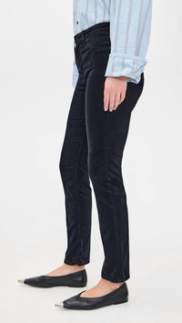 Ag Jeans - Mari Hi Rise Straight Velvet Jeans
