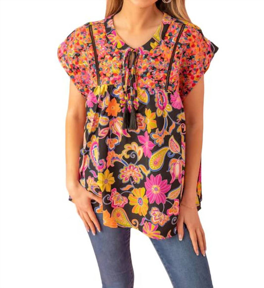 Andree By Unit - Embroidered floral top