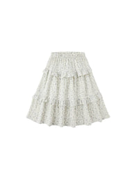 Rylee + Cru - Girl's Ruffled Vines Midi Skirt