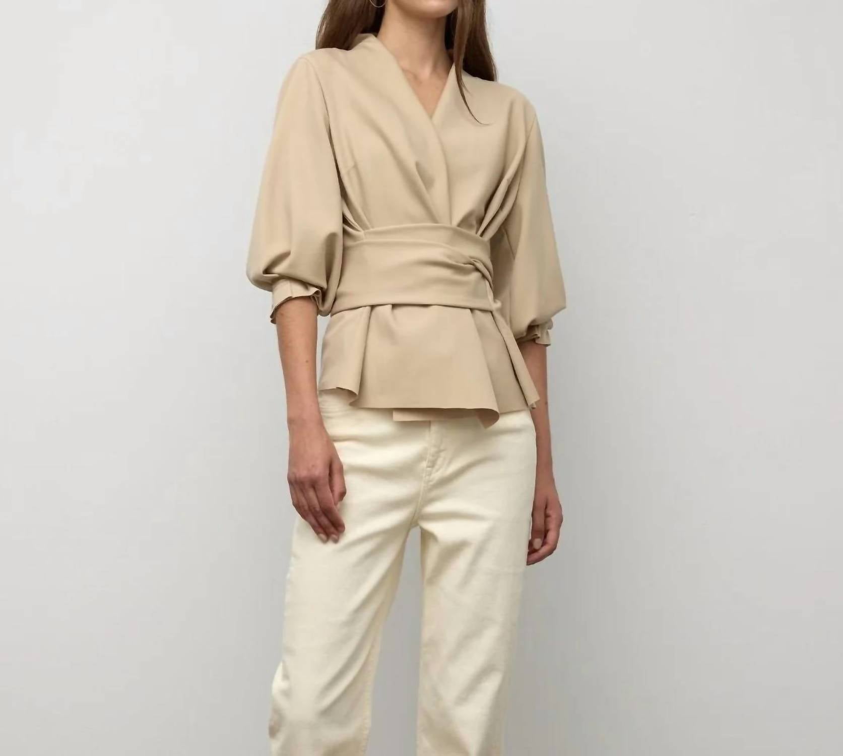 Iris Setlakwe - Women's Raw Edge Belted Jacket