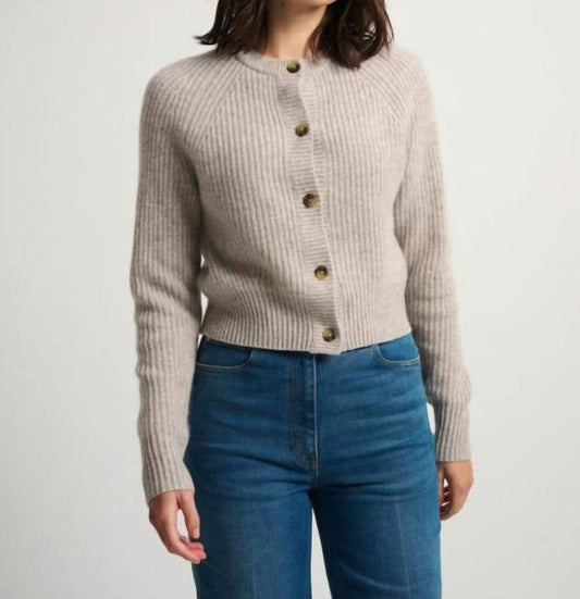 White + Warren - Cashmere Ribbed Button Cardigan