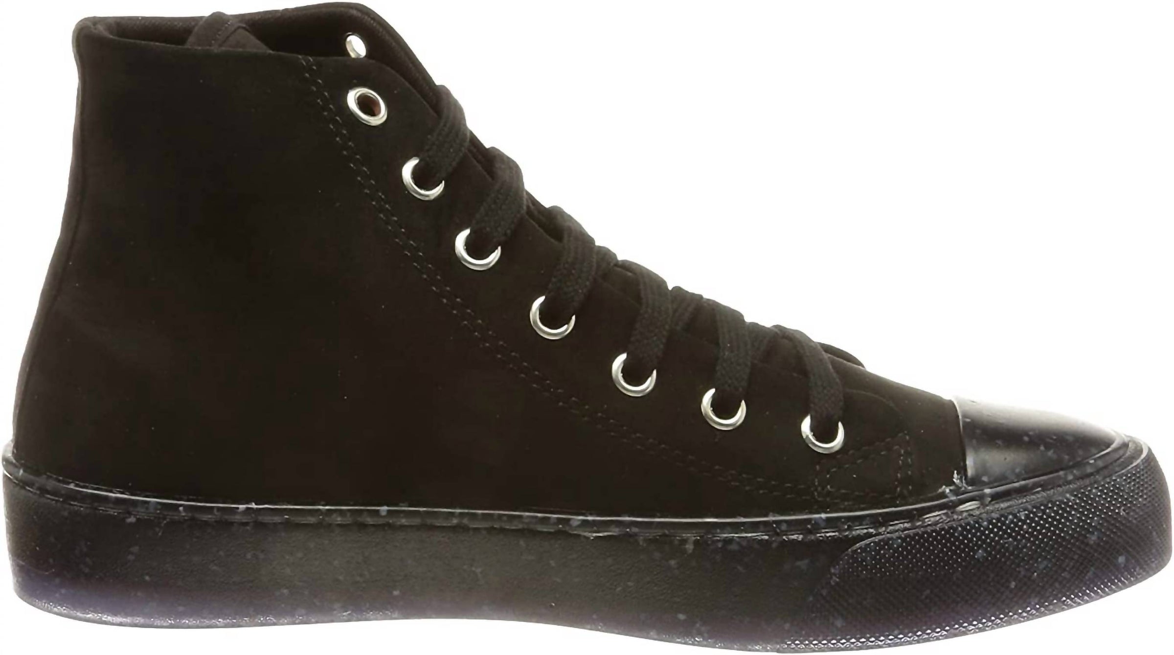 Women's Canvas Heart Lace Up Hi Top Sneakers