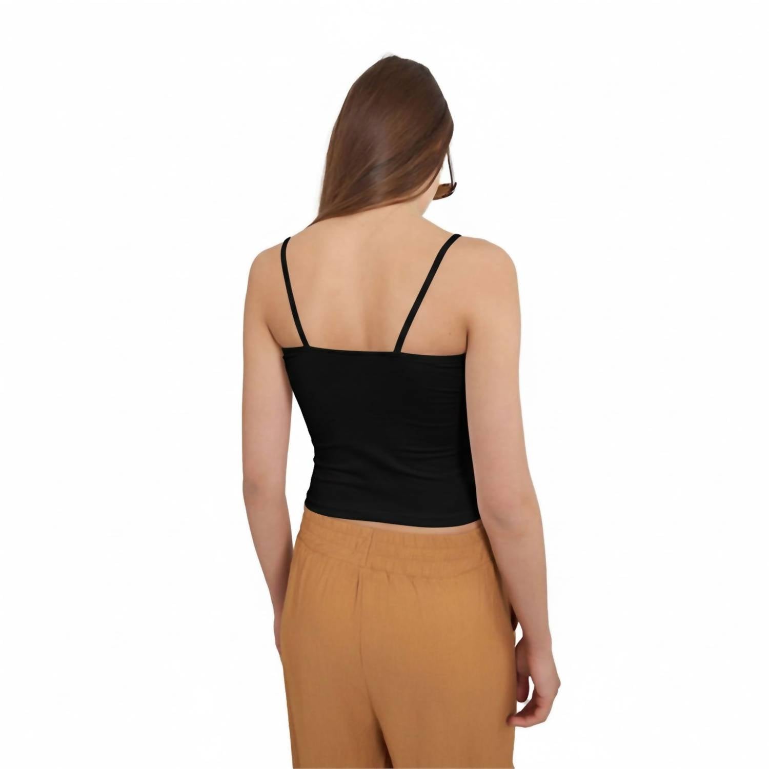 Ambar - Square Neck Slim Fit Cami Top