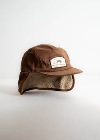 Iron & Resin Men's Roam Hat in cognac - men's hat - detail view