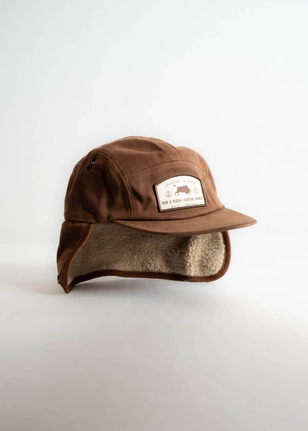 Iron & Resin Men's Roam Hat in cognac - men's hat - detail view