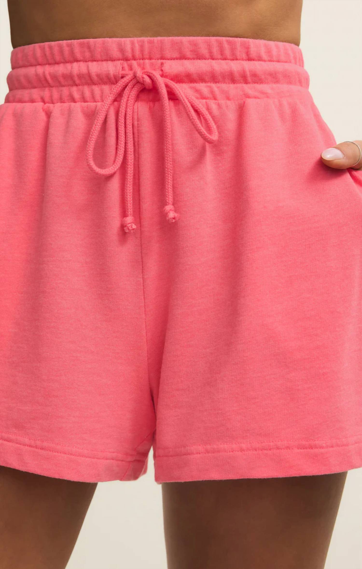 Z Supply Birdie Short in paloma - women's shorts - detail view