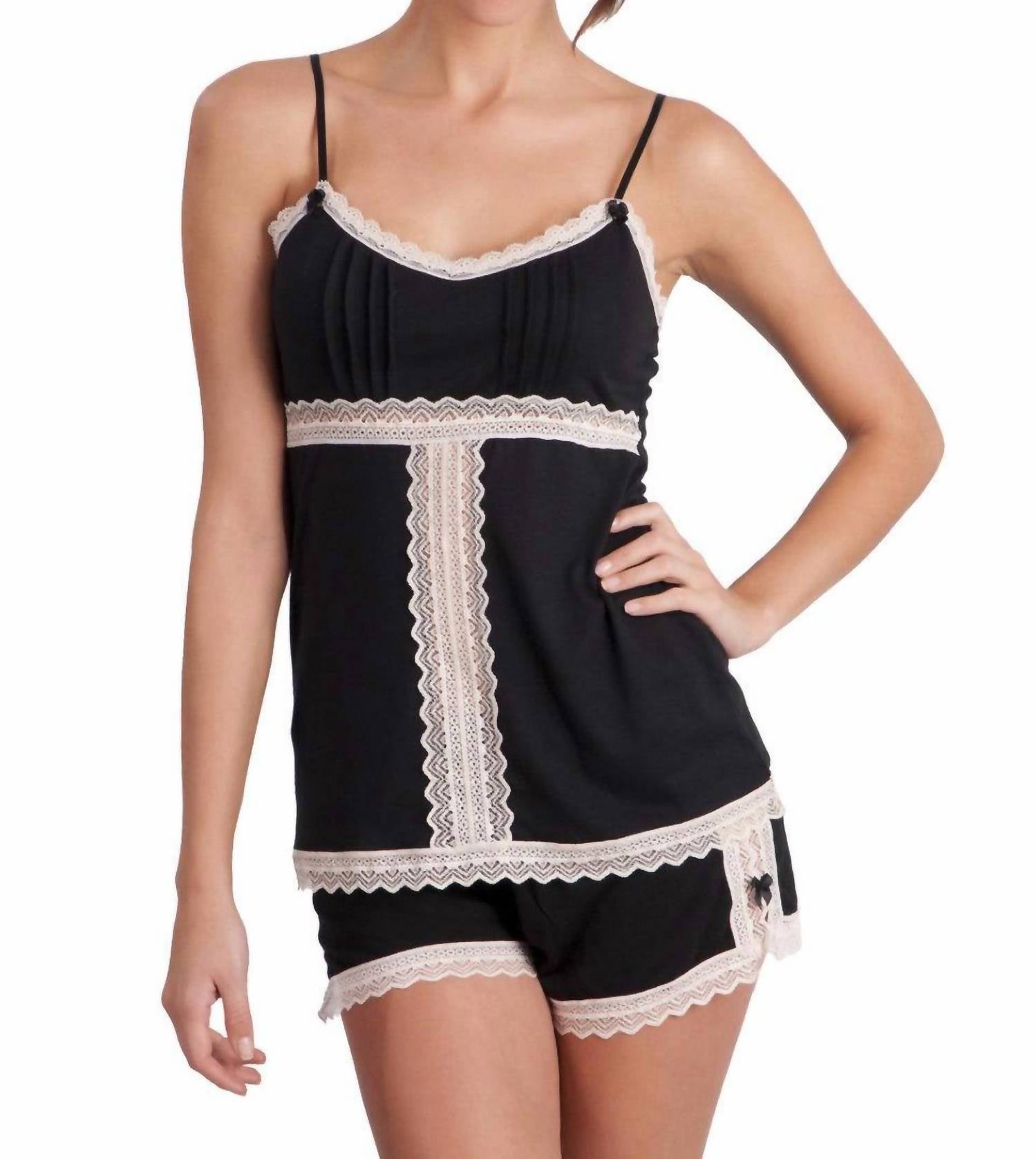 Twelve Eighty Eight - Sophie Basic Spaghetti Strap Cami Boxer Pajama Set