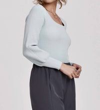 Another Love - Lincoln Peplum Sleeve Sweater