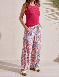 Tribal - Lace Applique Tank Top