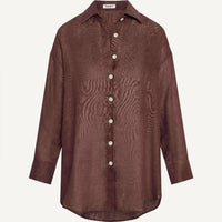 Vitamin A - Playa Linen Boyfriend Shirt