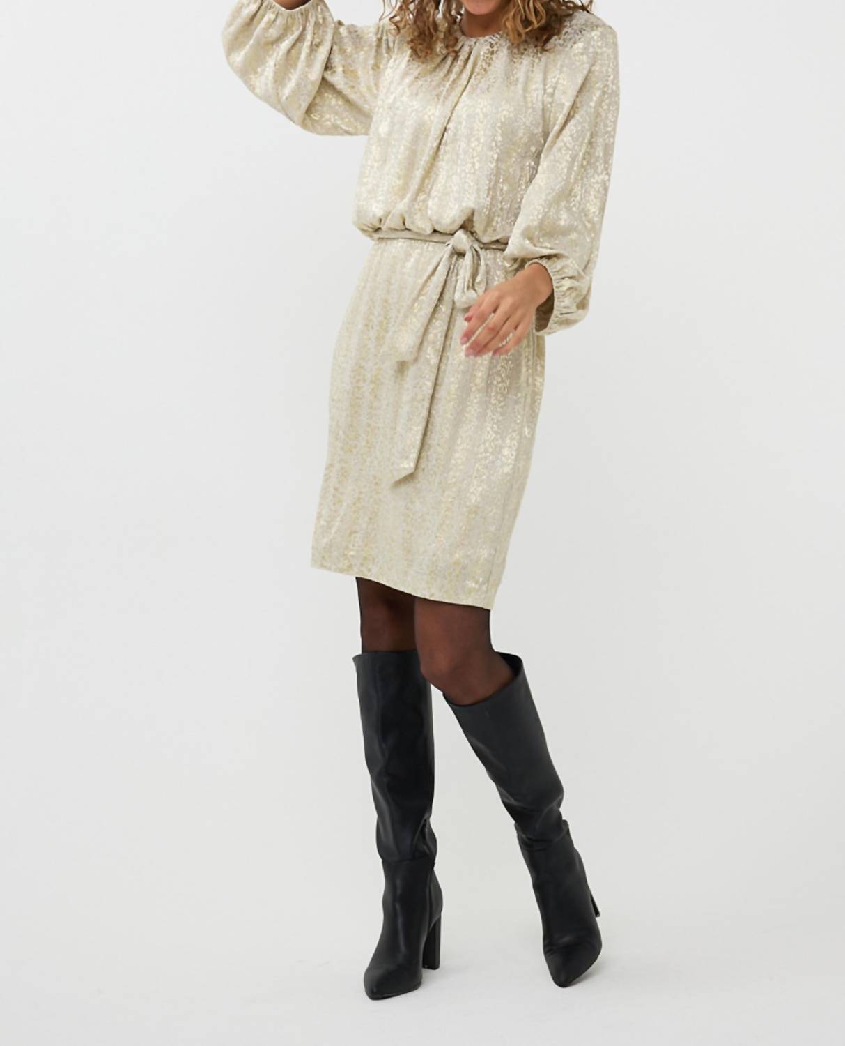 Esqualo - Foil Leopard Dress