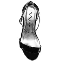 Nina Girls Hidi Ankle Strap Dress Sandals in black patent - kids' sandal - view 4