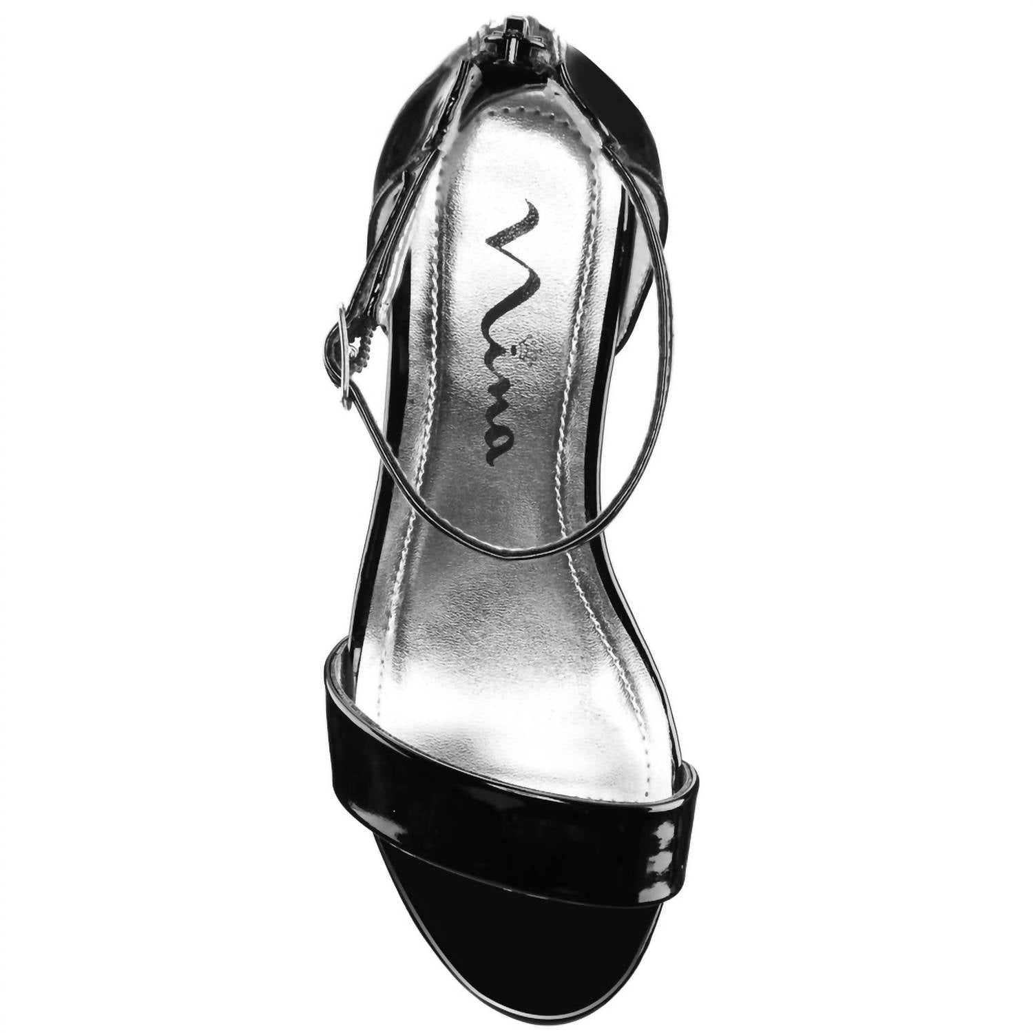Nina Girls Hidi Ankle Strap Dress Sandals in black patent - kids' sandal - view 4