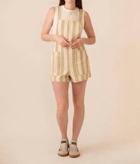 Billabong - Bria Striped Overalls
