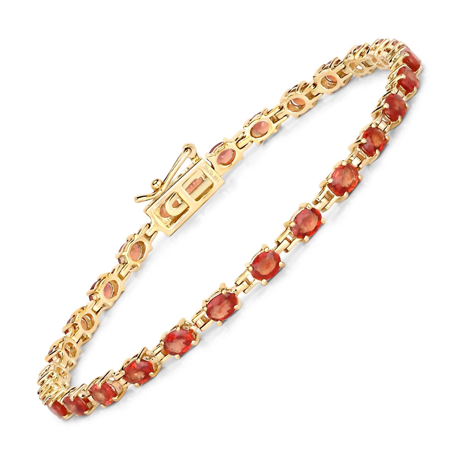 Diana M Jewels - Women's Oval Natural Sapphire Bracelet (7.00 Ct) - Elegant