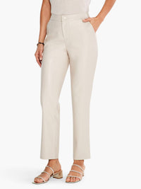 Nic + Zoe - Fraida Faux Leather Straight Leg Trouser