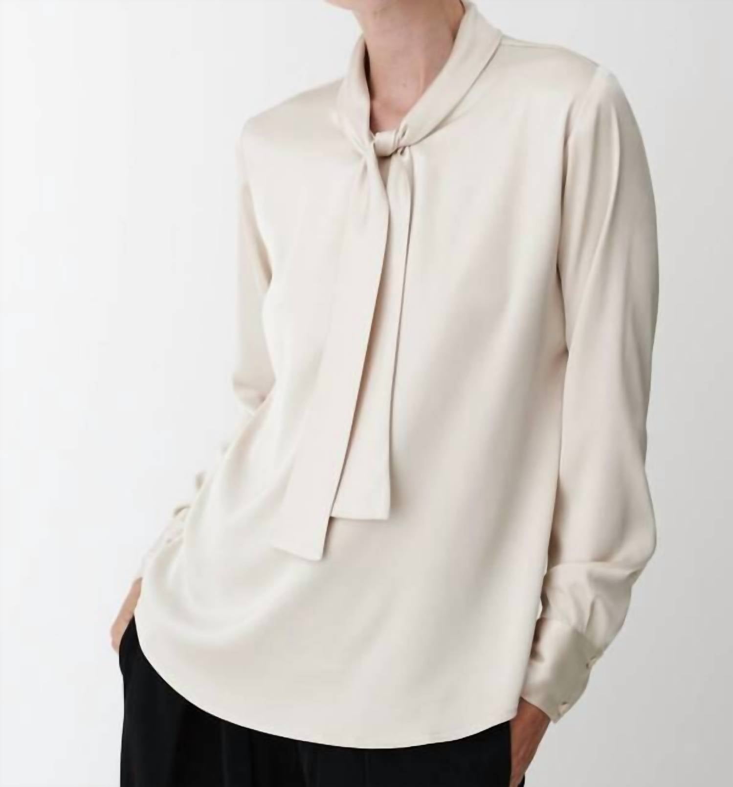 Karmamia Audrey Blouse in semi rich porcelain - women's blouse