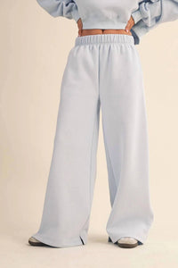 Kimberly C - Fleece Wide Leg Sweatpants