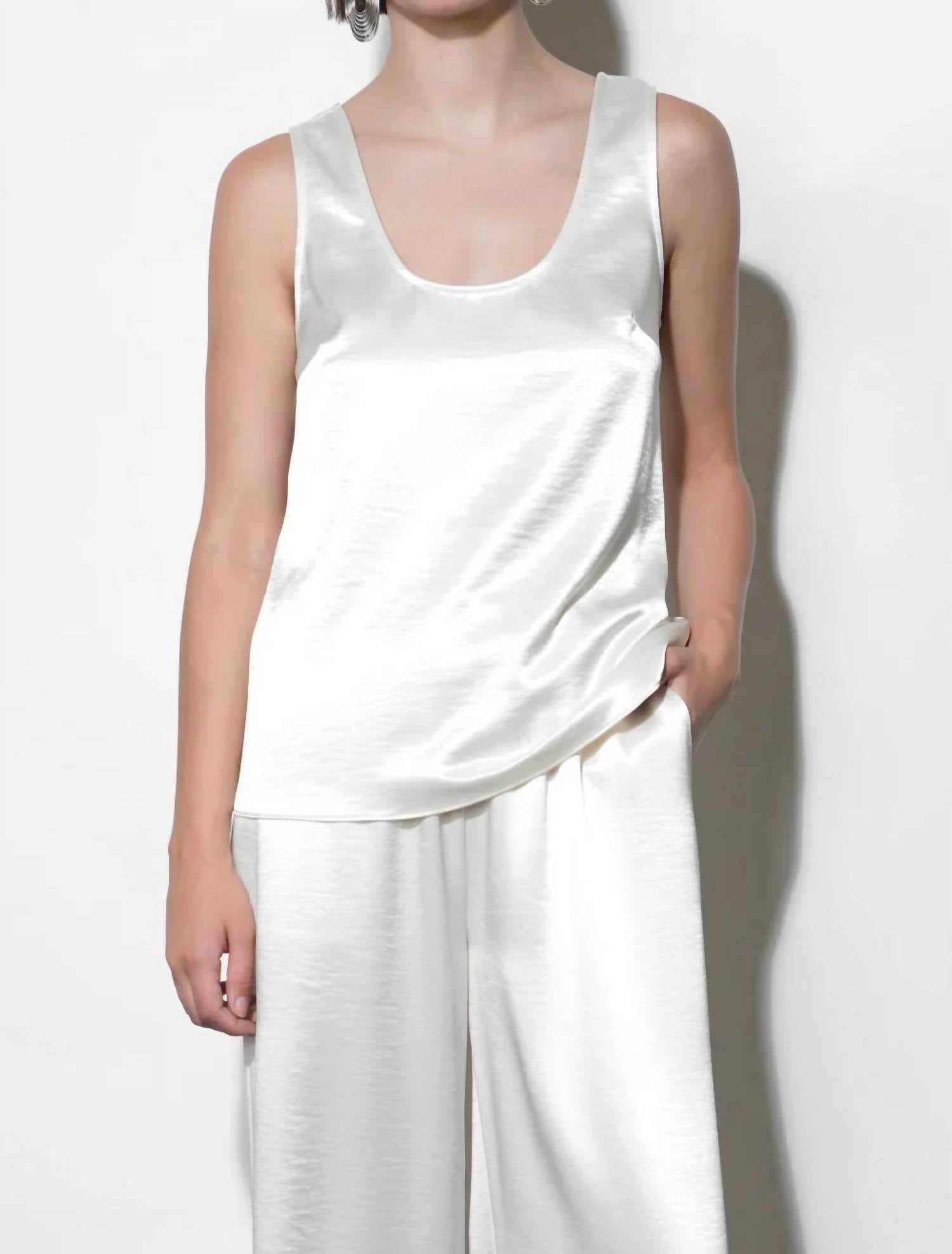 Greylin - Ariana Easy Satin Sleeveless Top