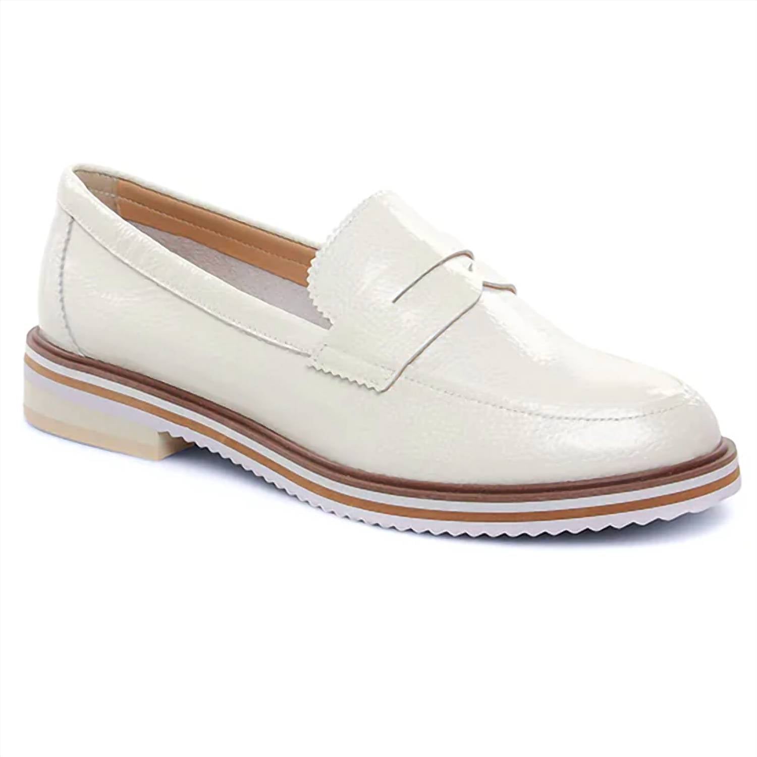 Regarde Le Ciel Women's Dalma Loafers in rock white - women's flats