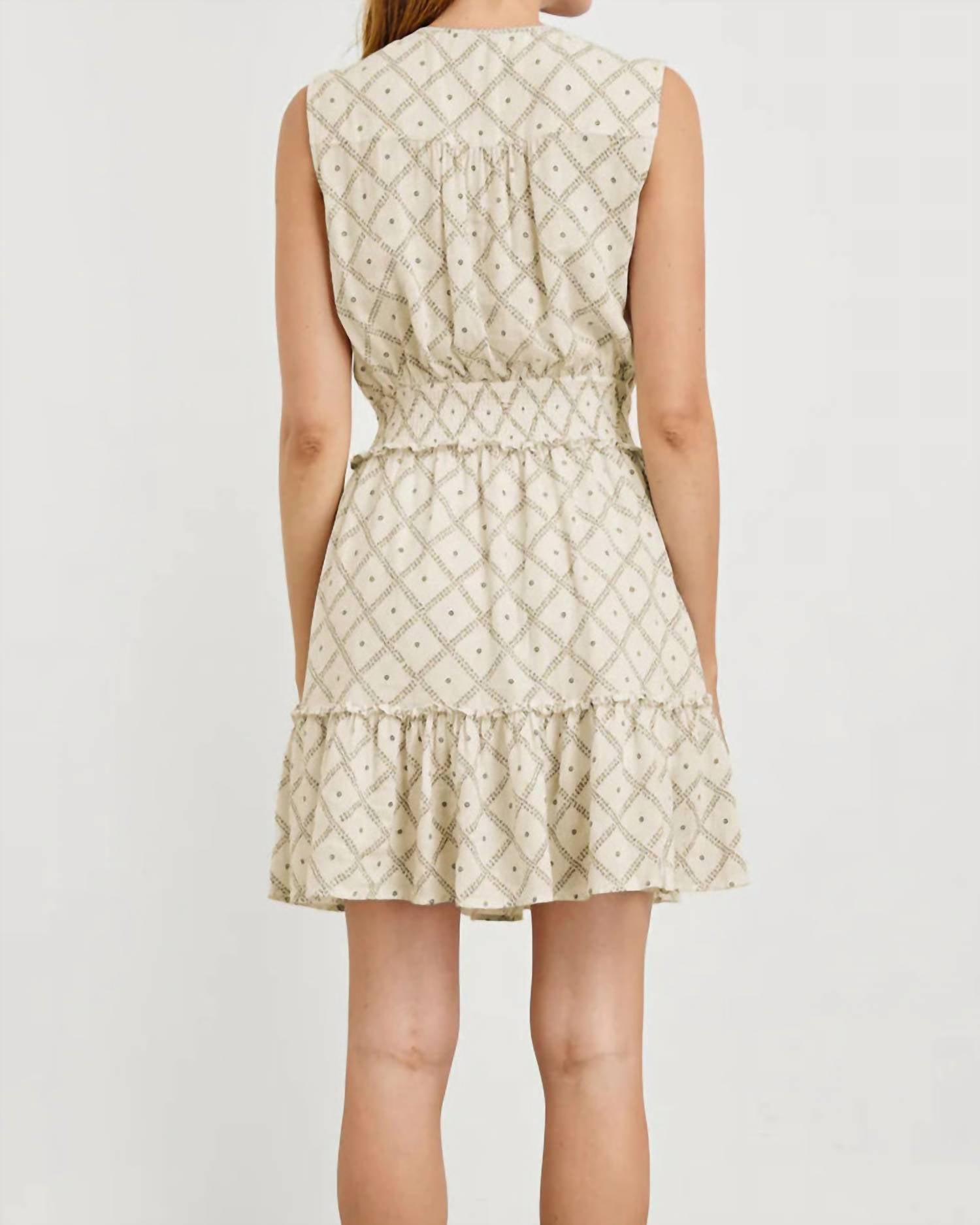 Rails Women's Cindy Dress in ivory zanzibar - women's dress - alternate view