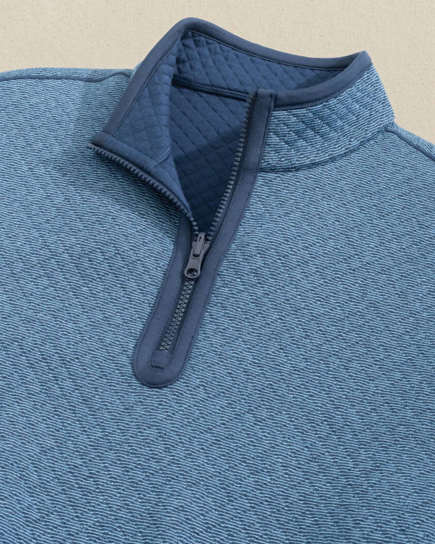 Southern Tide - Men's Oak Island Reversible Quarter Zip Top