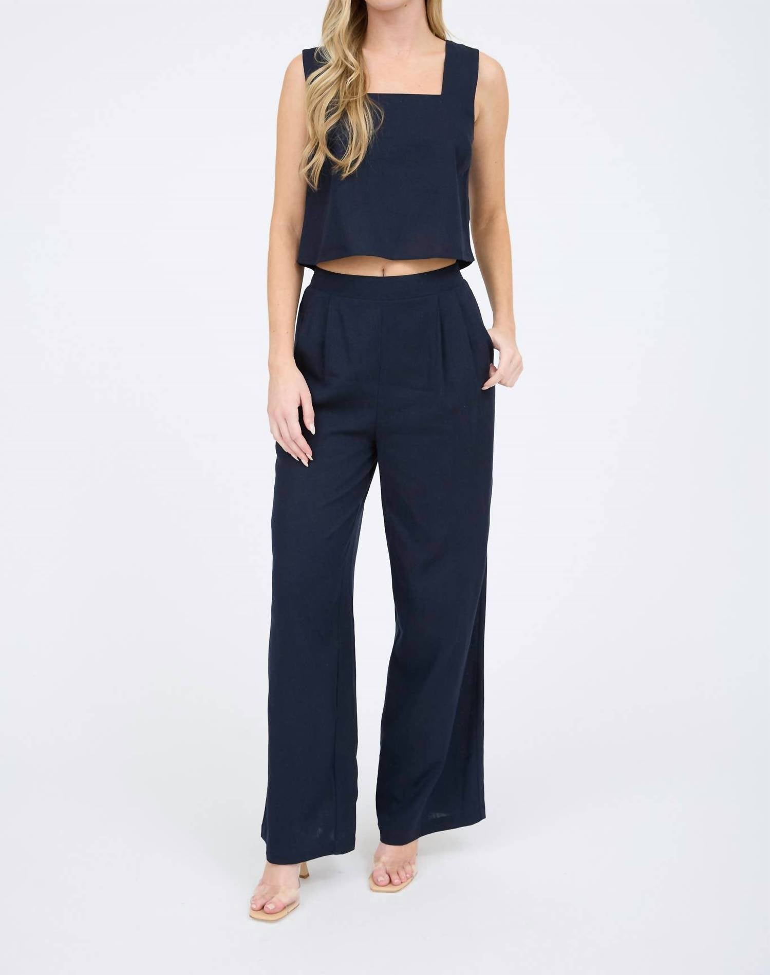 The Workshop Studio - High Waisted Front Pleat Pants