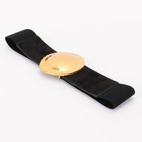 3Am By H&D Accessories - Women's Round Buckle Elastic Belt