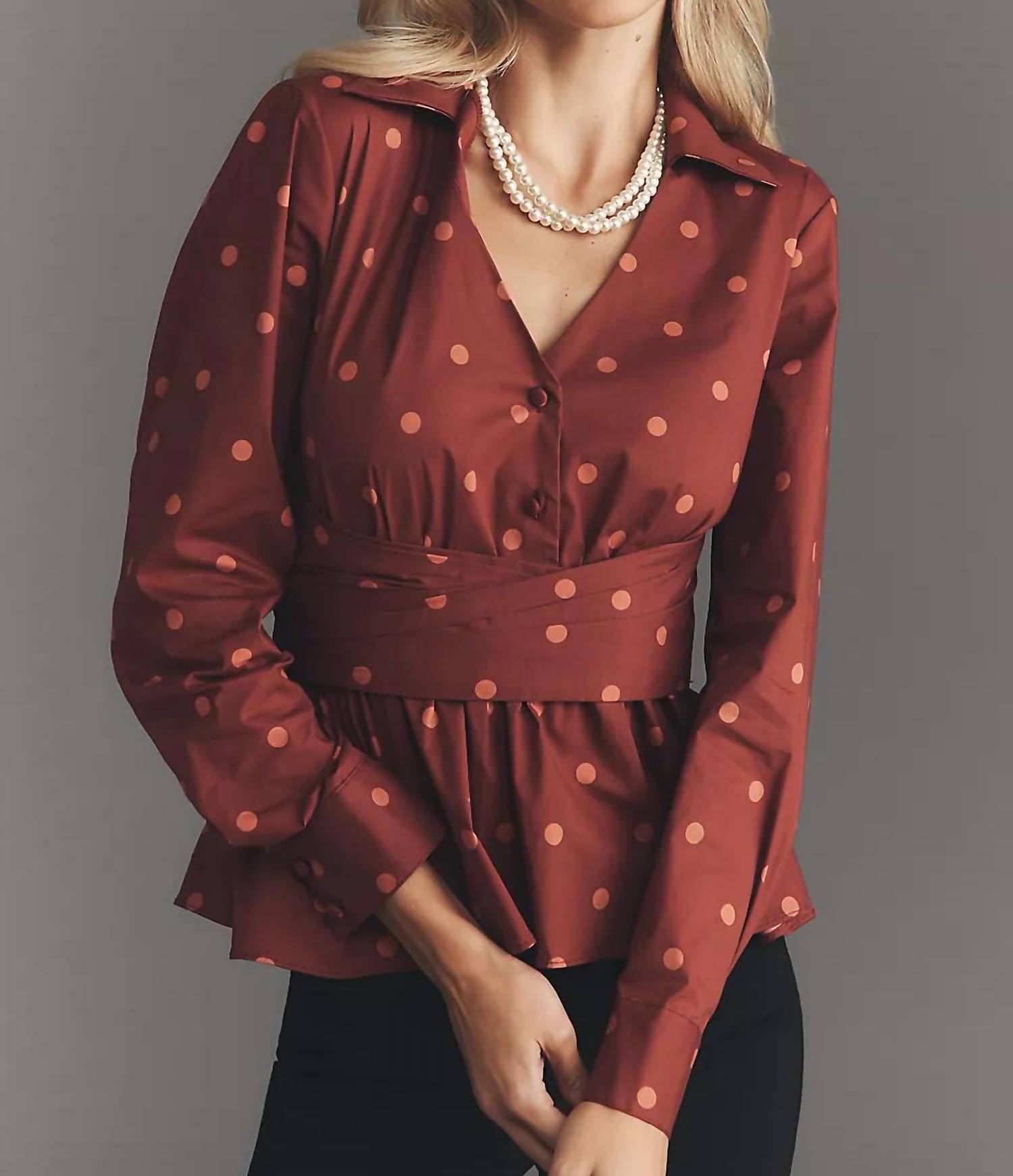 Hutch - Barber Polka Dot Top